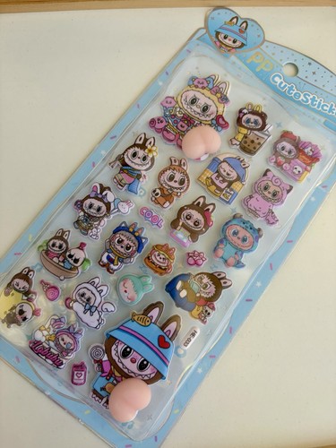 Adesivi kawaii labubu pop - 3d,